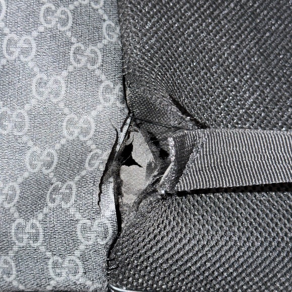 Gucci Black and Gray Patterned Men's Backpack - Picture 4 of 4